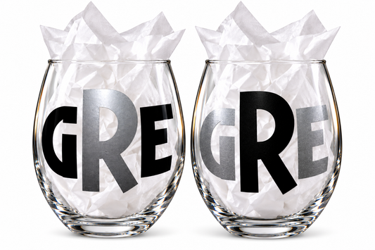 Monogramm’d StemLess Sippers Set (21 oz )