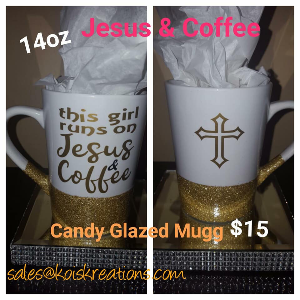 Jesus & Coffee Candy Glazed Mugg (14oz)